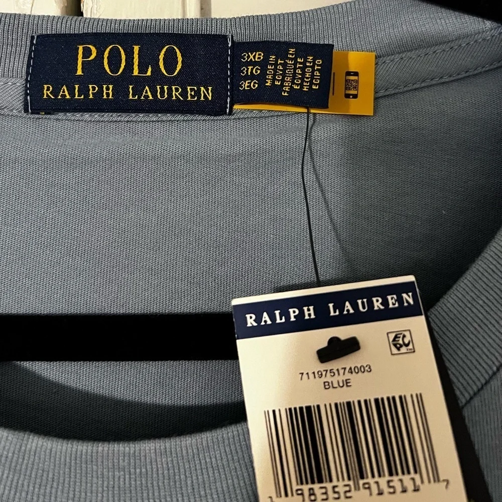 NWT Polo Ralph Lauren Preppy Polo Bear Blue Tshirt - Authenticated